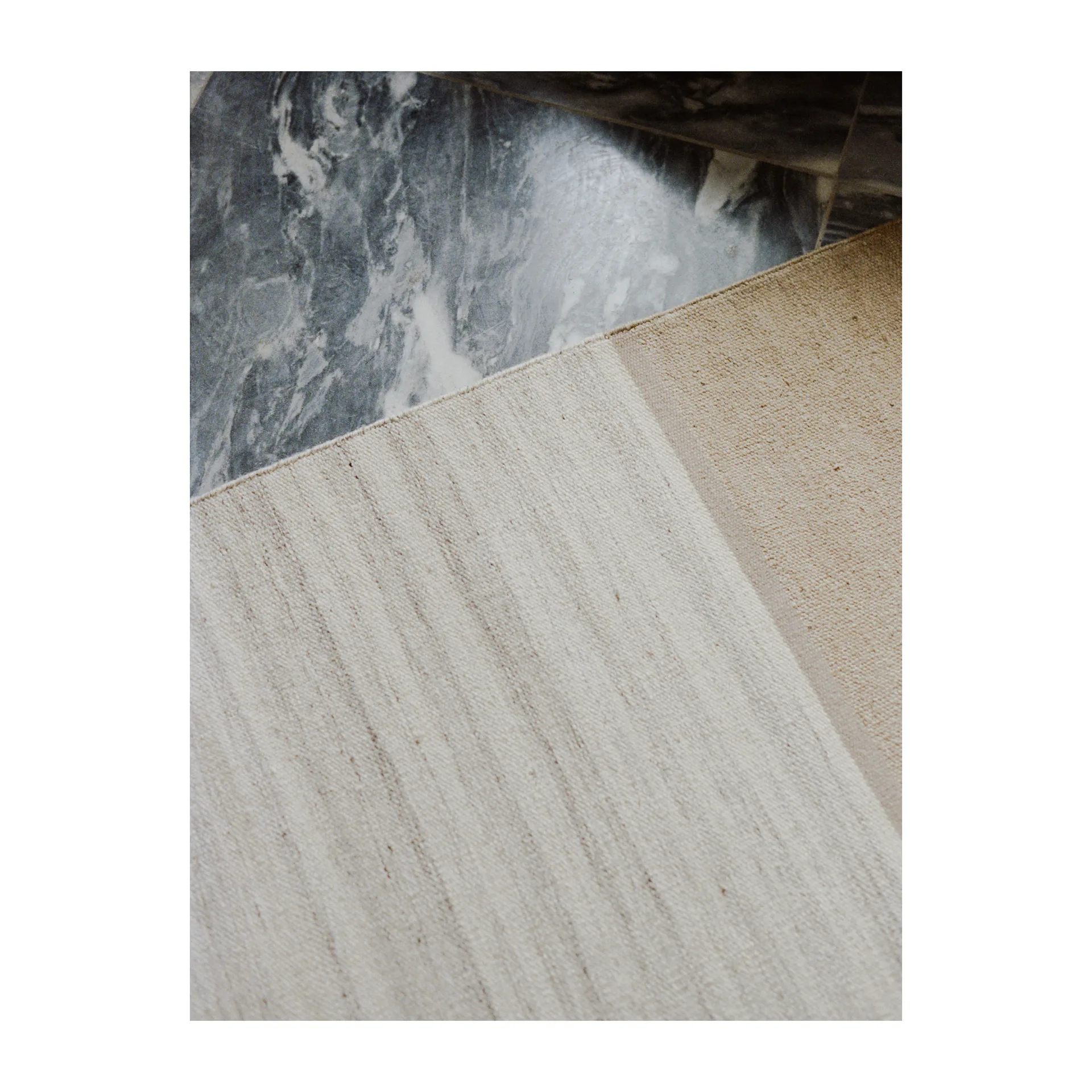 Modest Ease Teppich 80 x 250cm, Beige Linie Design