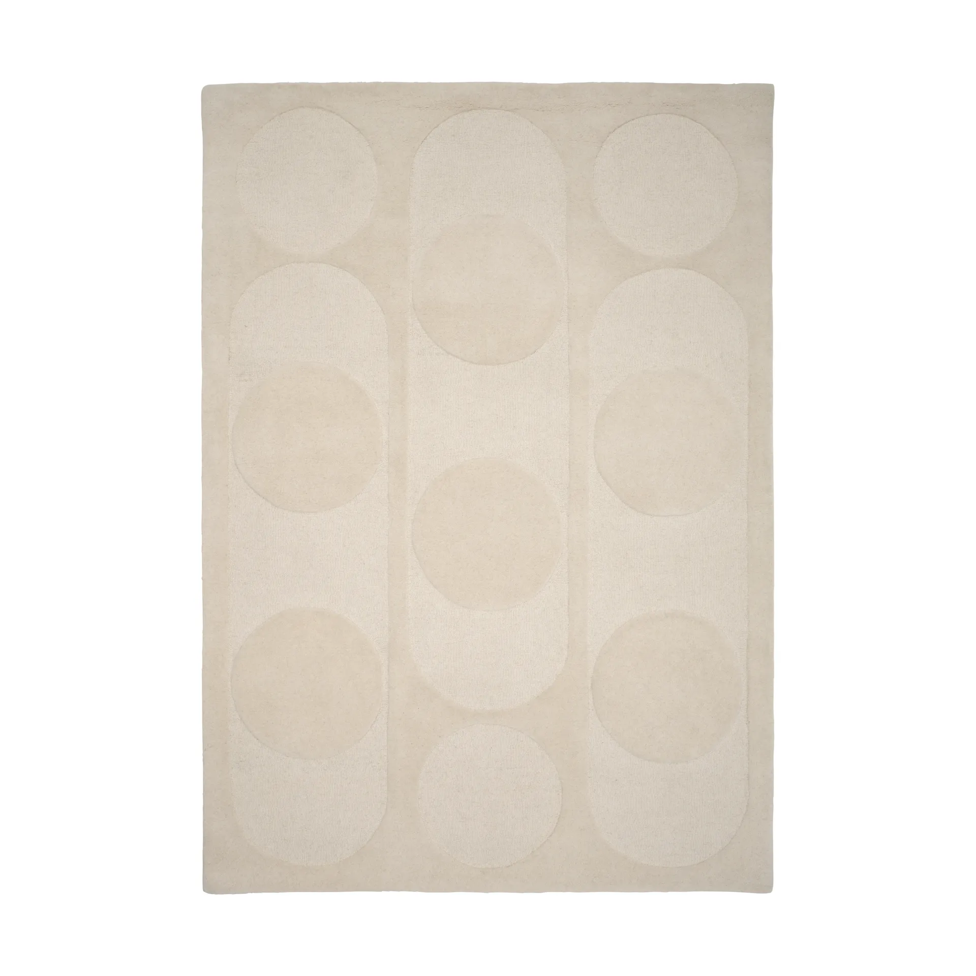 Orb Alliance Wollteppich, White, 140 x 200cm Linie Design