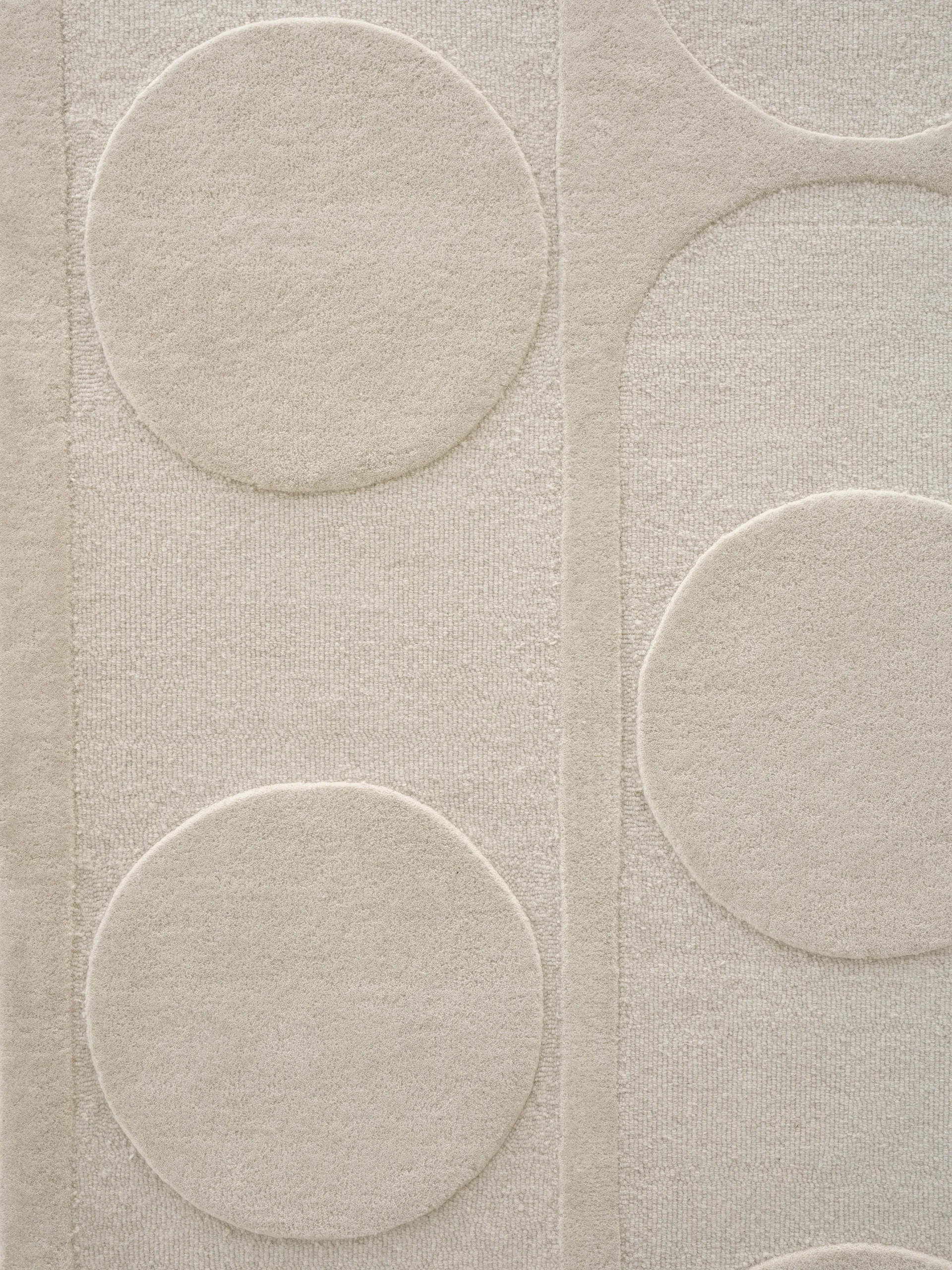 Orb Alliance Wollteppich, White, 140 x 200cm Linie Design