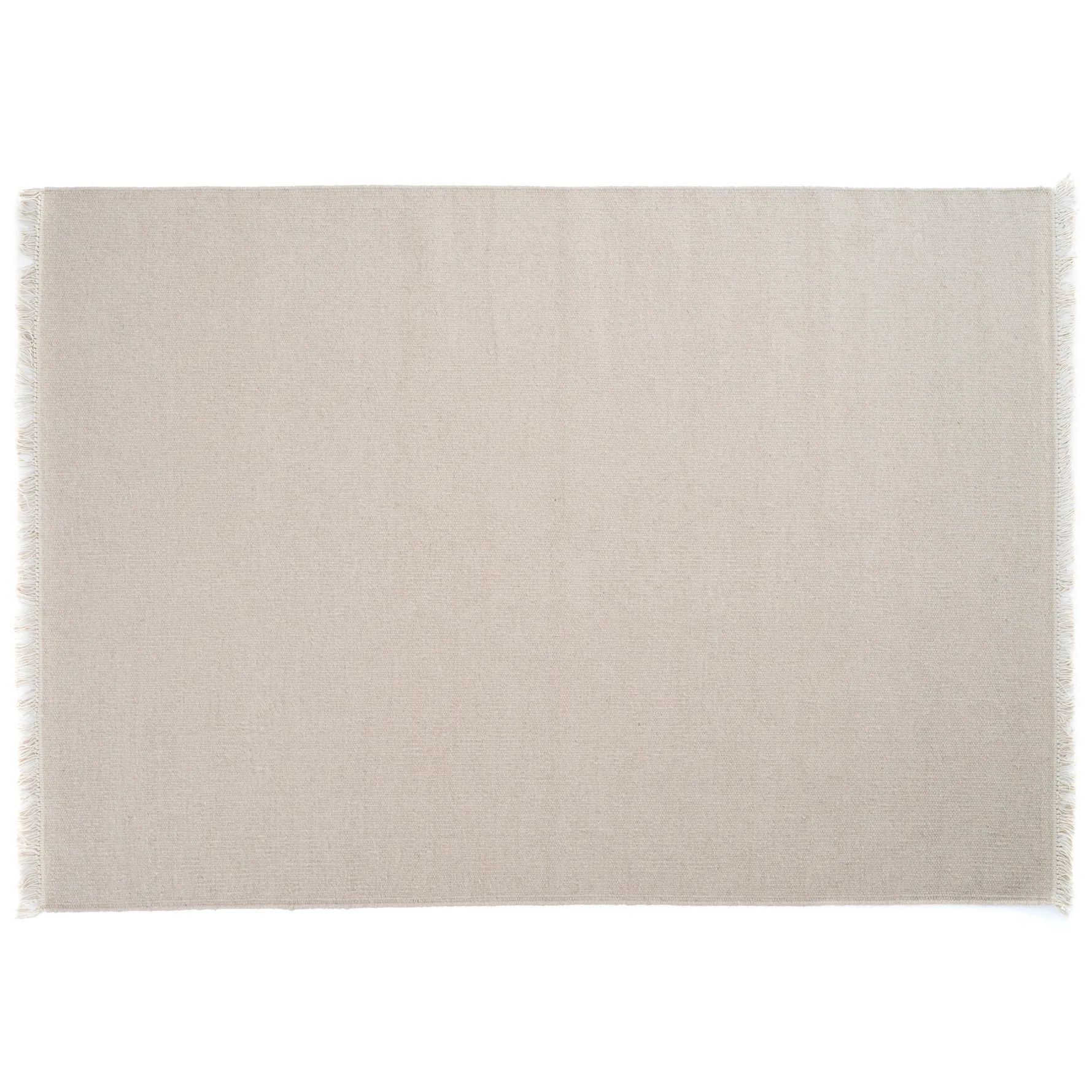 Rainbow Wollteppich 140 x 200cm, Sand Linie Design