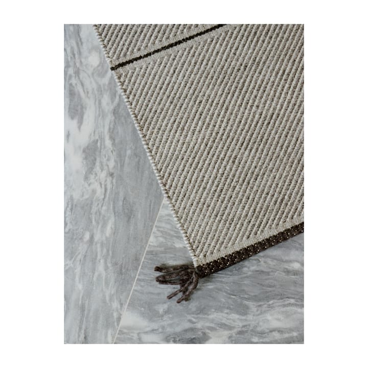 Vision Walk Wollteppich 250 x 350cm, Stone-grey Linie Design