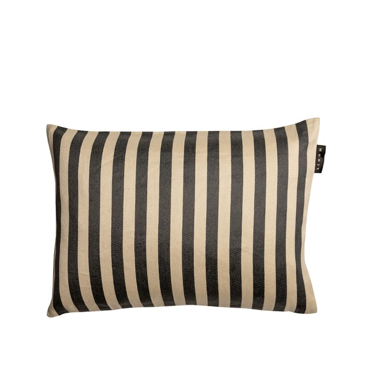 Amalfi Kissen - Dark charcoal grey, 35cm - Linum
