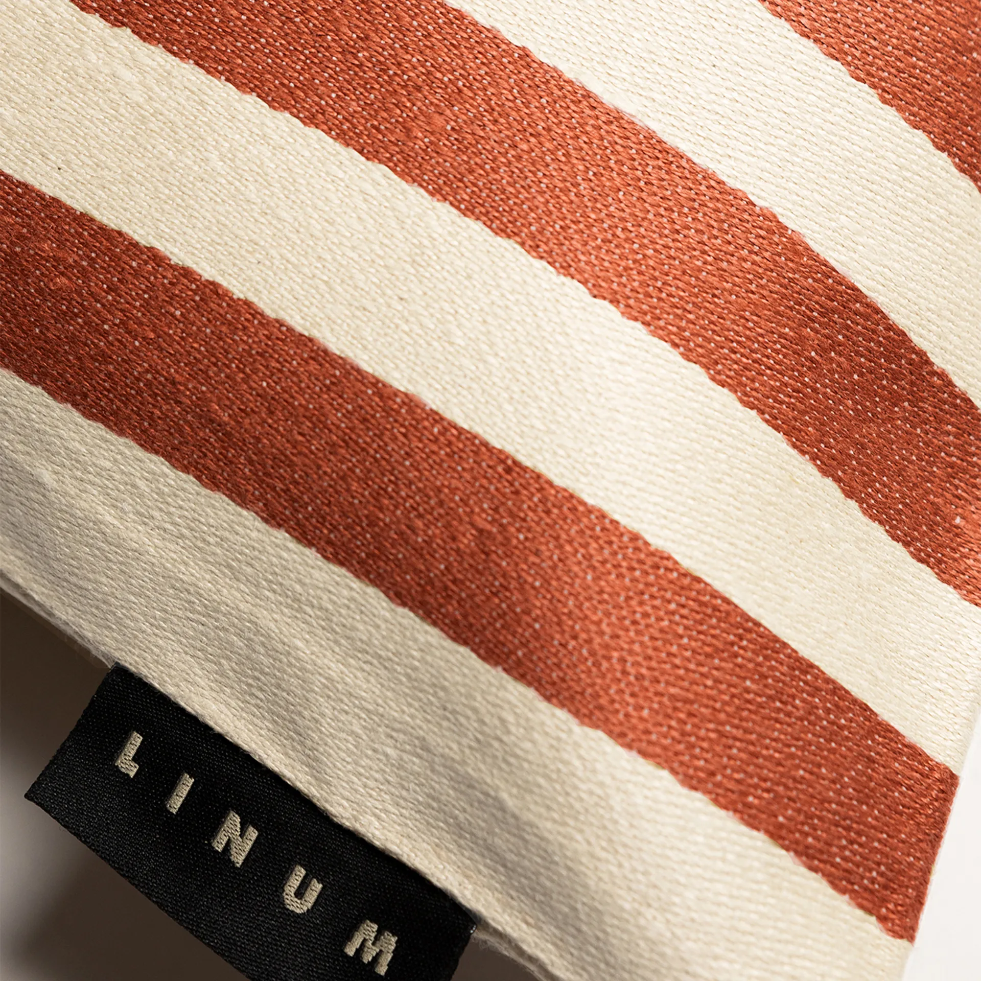 Amalfi Kissenbezug 35 x 50cm, Rostorange Linum