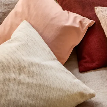 Annabell Kissenbezug 50 x 50cm - Braun - Linum