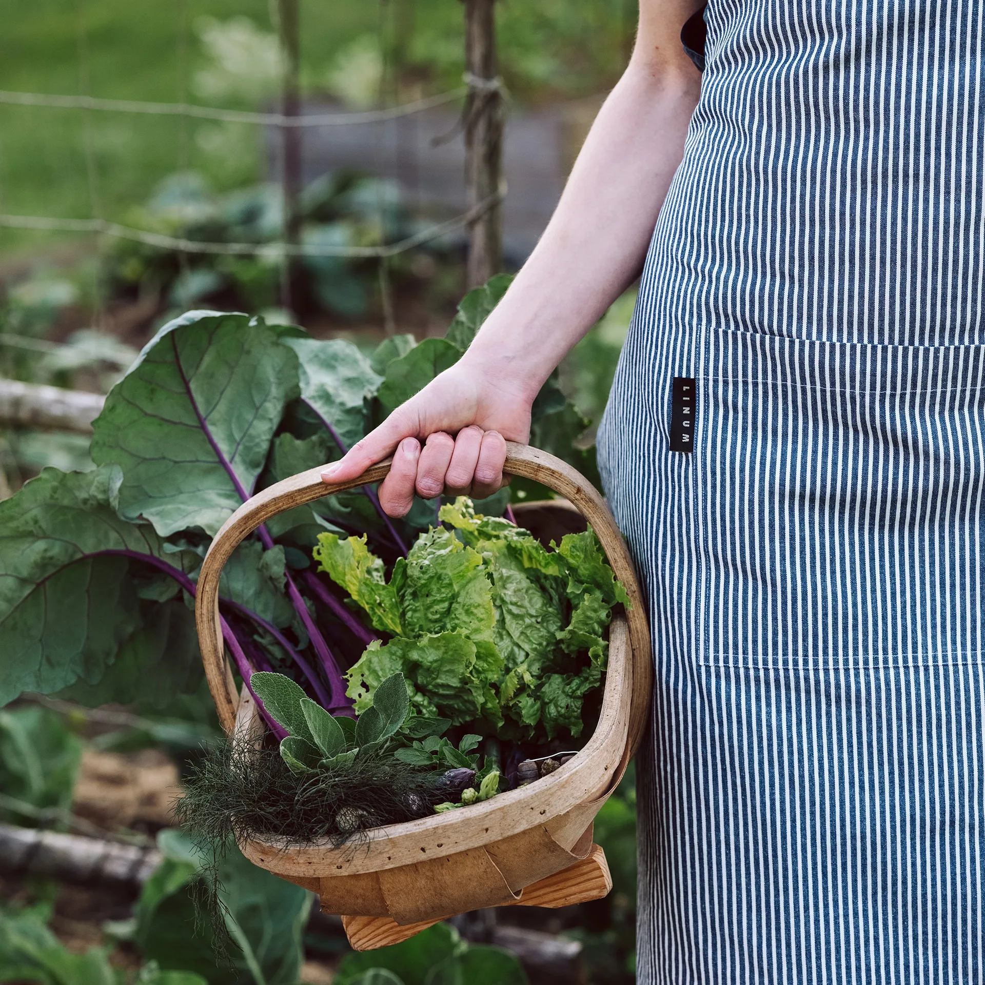 Emma Schürze, Indigoblau Linum