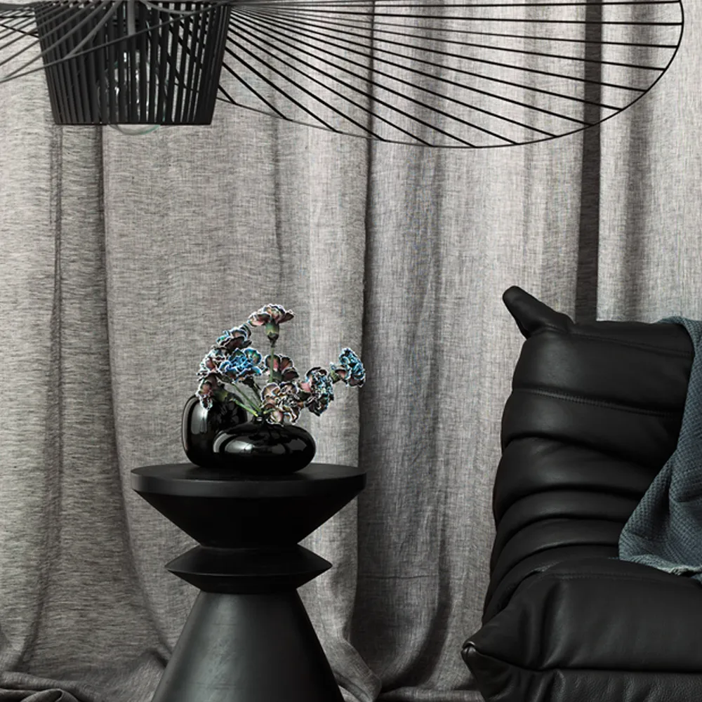 Intermezzo Gardine, Helles Steingrau Linum