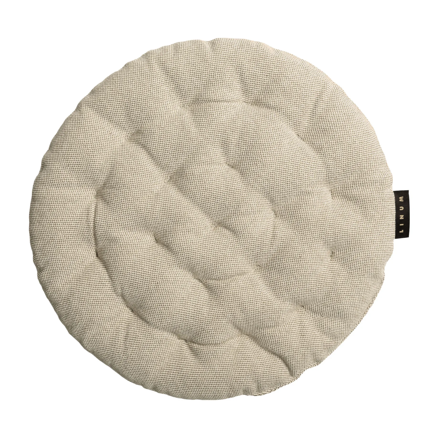 Pepper Stuhlkissen Ø37cm, Bronzebraun Linum