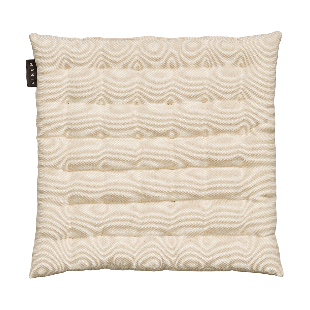 Linum Pepper Stuhlkissen 40 x 40cm Creme beige | Skandinavisches Design | Sitzkissen & Stuhlkissen | Beige