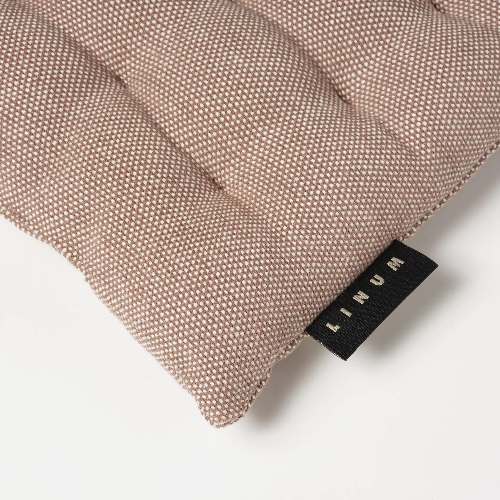 Pepper Stuhlkissen 40 x 40cm, Dunkles Maulwurfsbraun Linum