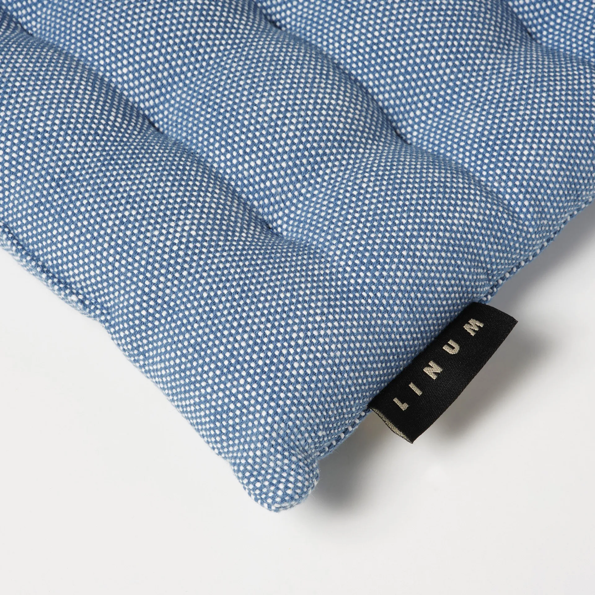 Pepper Stuhlkissen 40 x 40cm, Tiefseeblau Linum