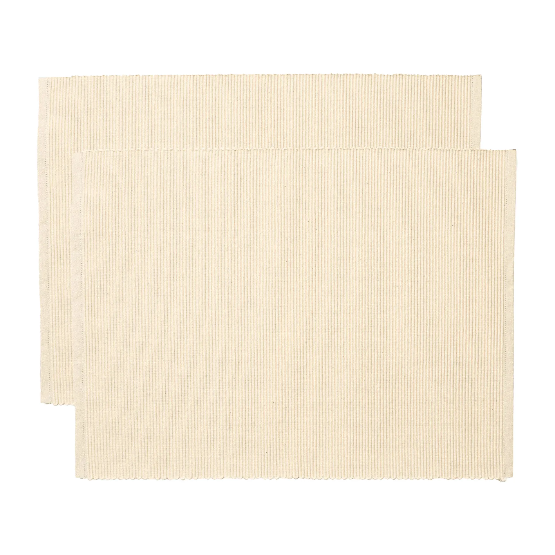 Uni Platzdecke 35 x 46cm 2er Pack, Cremiges Beige Linum
