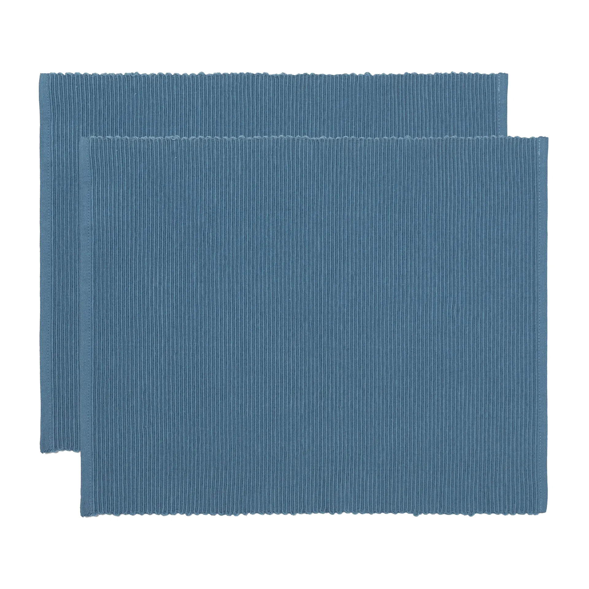 Uni Platzdecke 35 x 46cm 2er Pack, Deep sea blue Linum