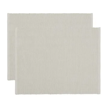 Uni Platzdecke 35 x 46cm 2er Pack - Hellgrau - Linum
