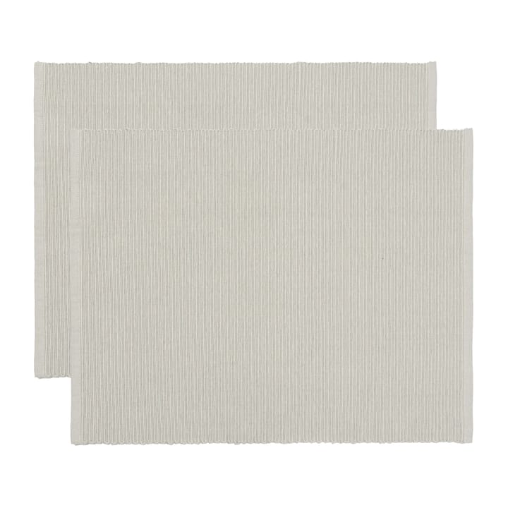 Uni Platzdecke 35 x 46cm 2er Pack - Hellgrau - Linum