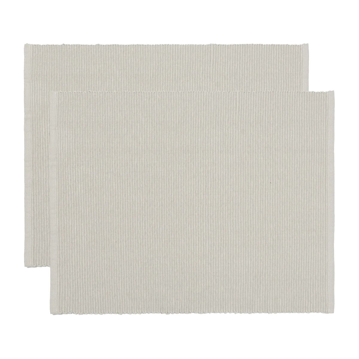 Linum Uni Platzdecke 35 x 46cm 2er Pack Hellgrau | Skandinavisches Design | Platzdeckchen & Tischsets | Grau