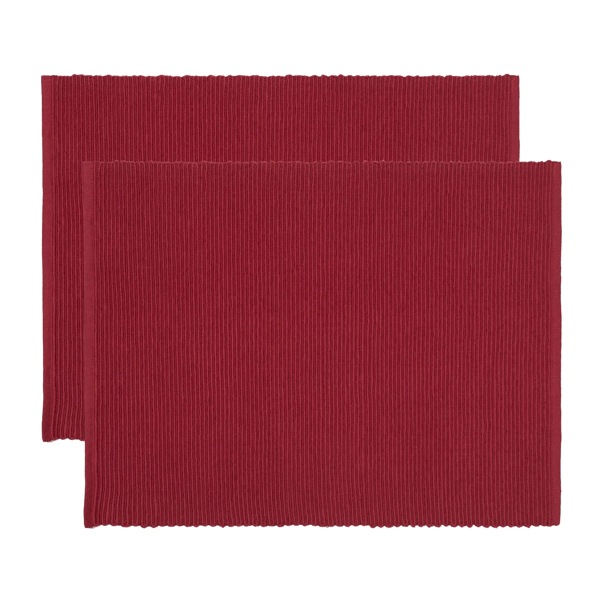 Uni Platzdecke 35 x 46cm 2er Pack, Rot Linum