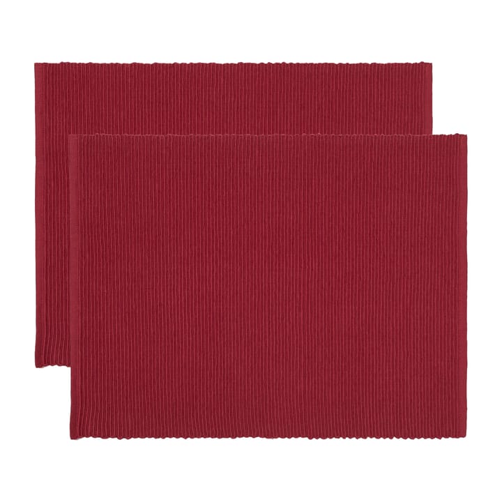 Uni Platzdecke 35 x 46cm 2er Pack - Rot - Linum