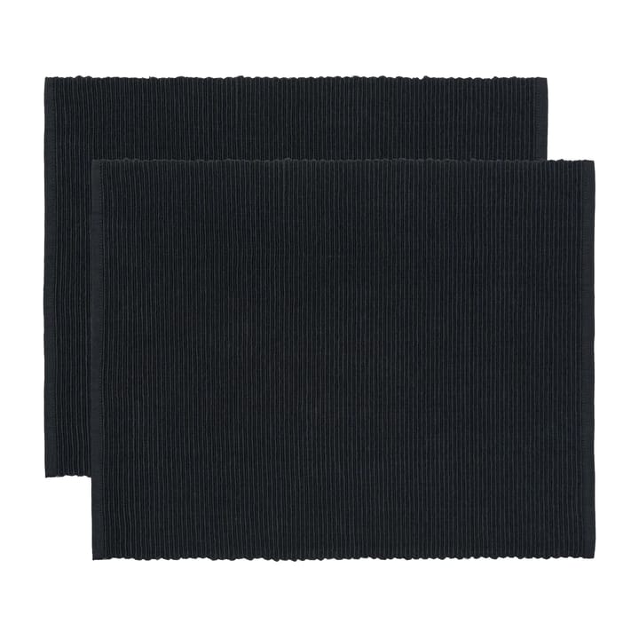 Uni Platzdecke 35 x 46cm 2er Pack - Schwarz - Linum