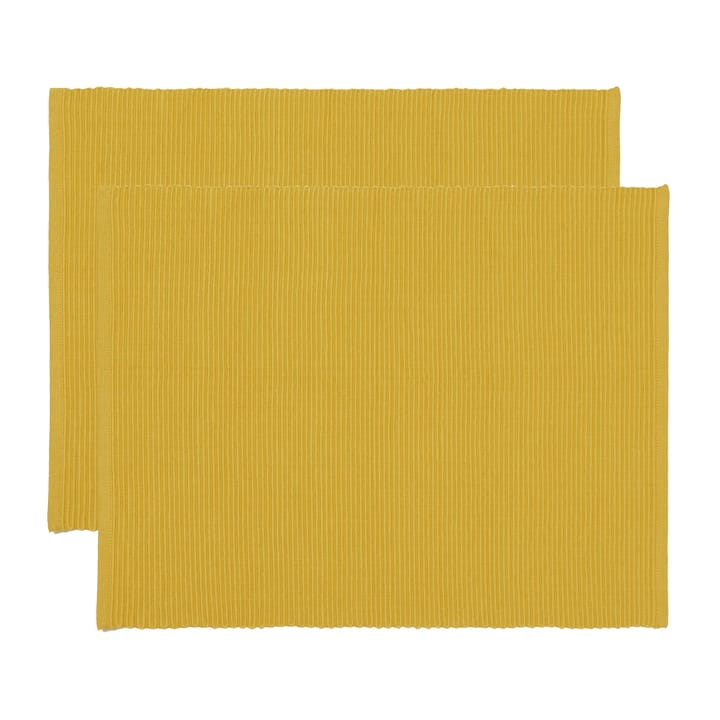 Uni Platzdecke 35 x 46cm 2er Pack - Senfgelb - Linum