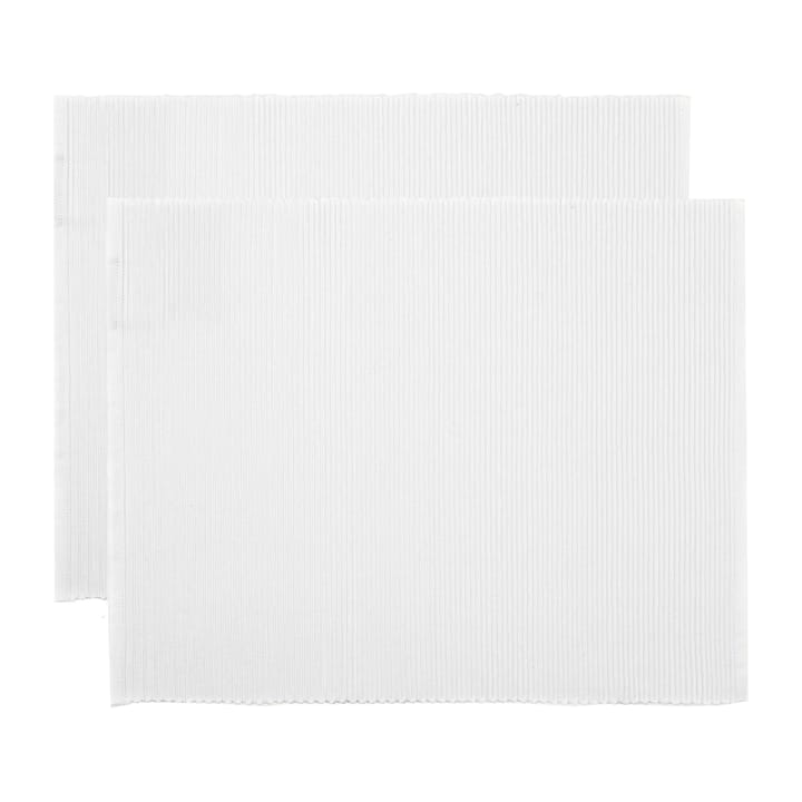 Uni Platzdecke 35 x 46cm 2er Pack - Weiß - Linum