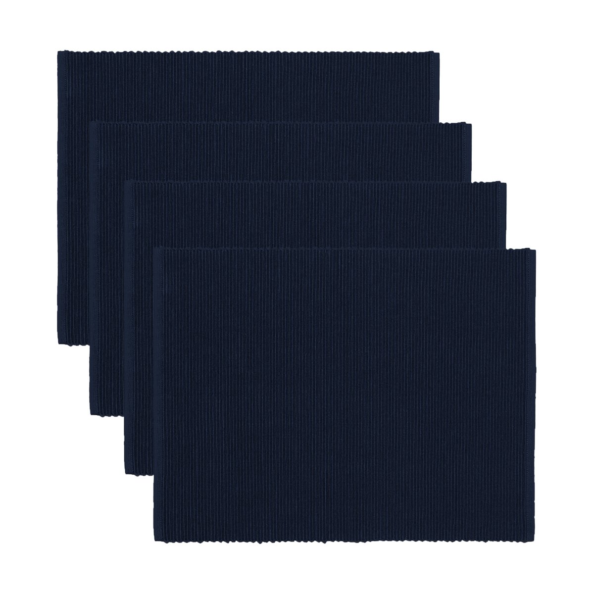 Linum Uni Tischset 35x46 cm 4er-Pack Dunkel Marineblau