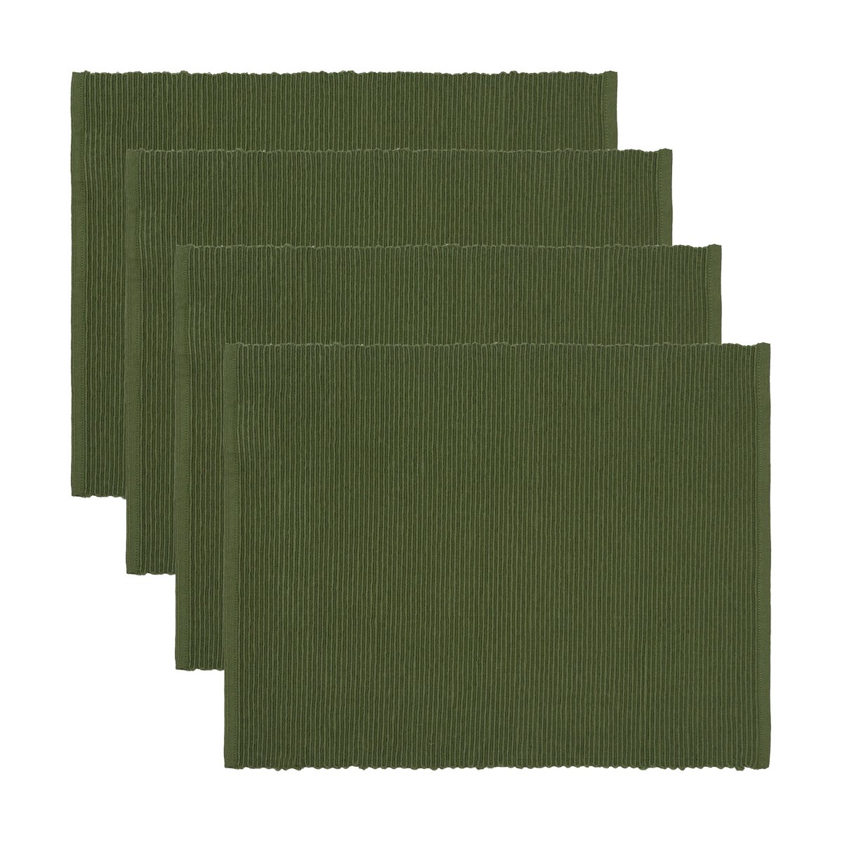 Linum Uni Tischset 35x46 cm 4er-Pack Dunkel Olivgrün