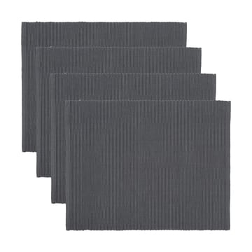 Uni Tischset 35x46 cm 4er-Pack - Granitgrau - Linum