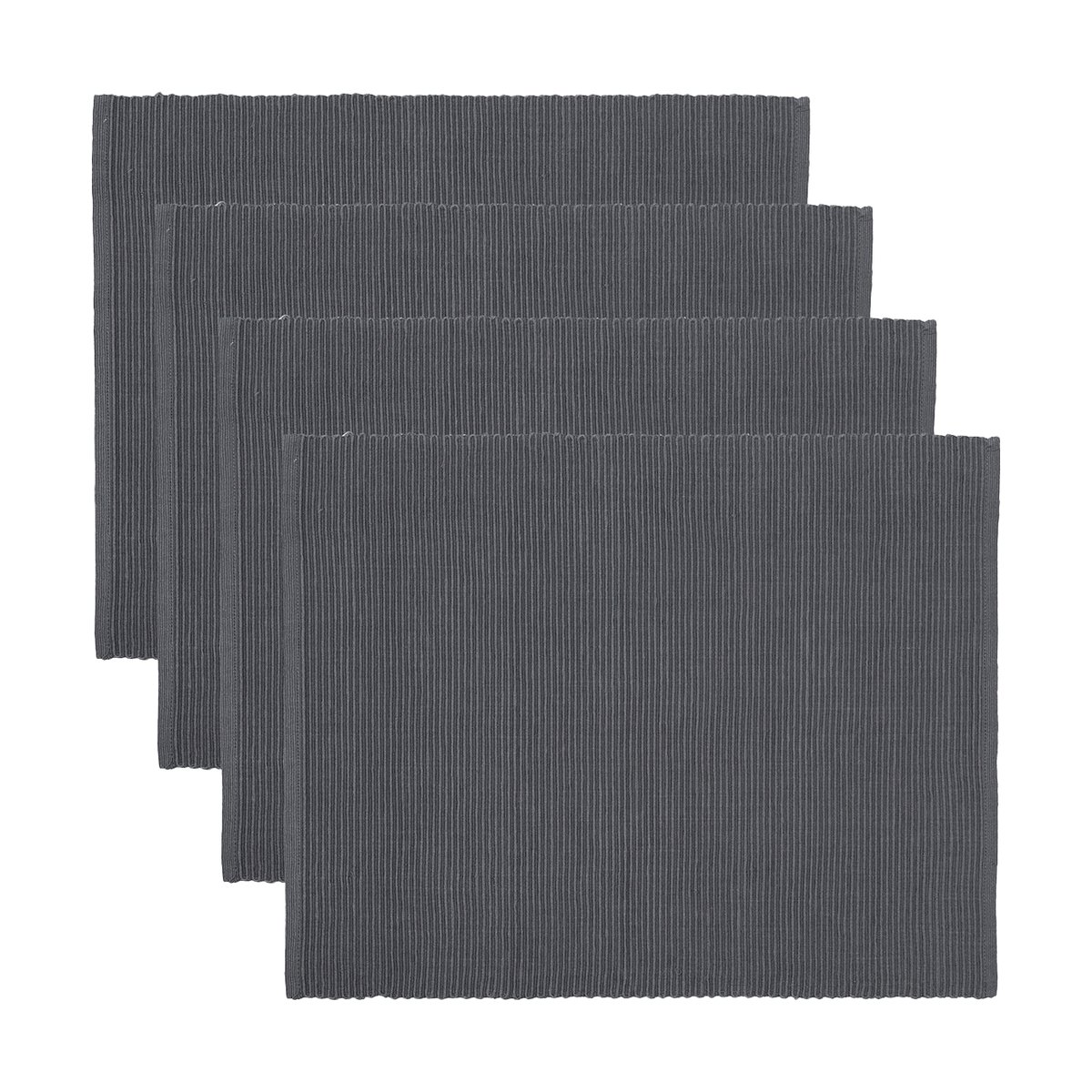 Linum Uni Tischset 35x46 cm 4er-Pack Granitgrau