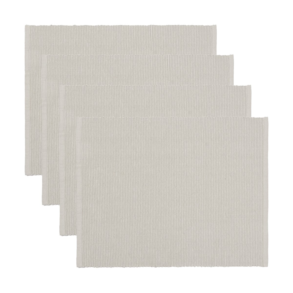 Linum Uni Tischset 35x46 cm 4er-Pack Hellgrau