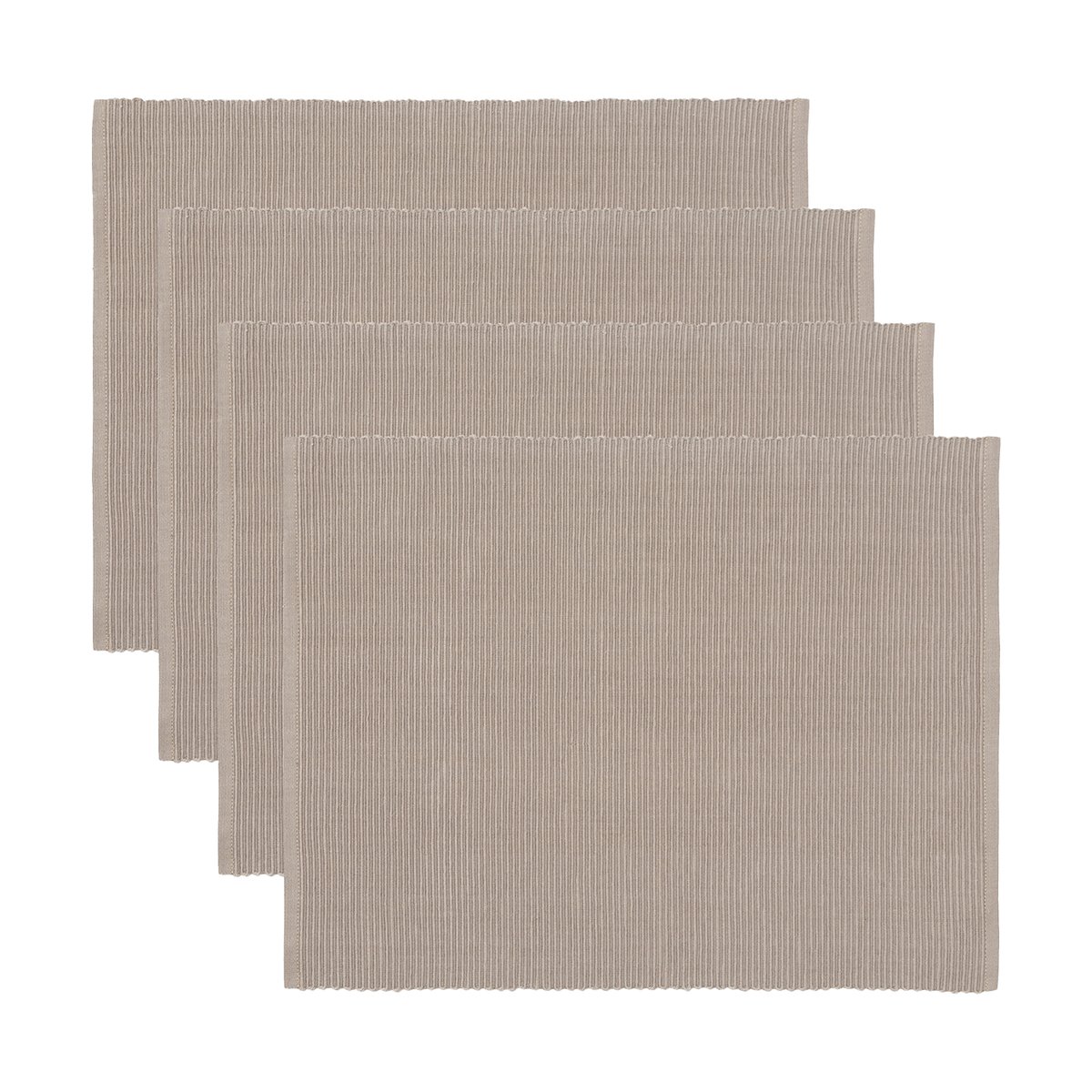 Linum Uni Tischset 35x46 cm 4er-Pack Maulwurfbraun