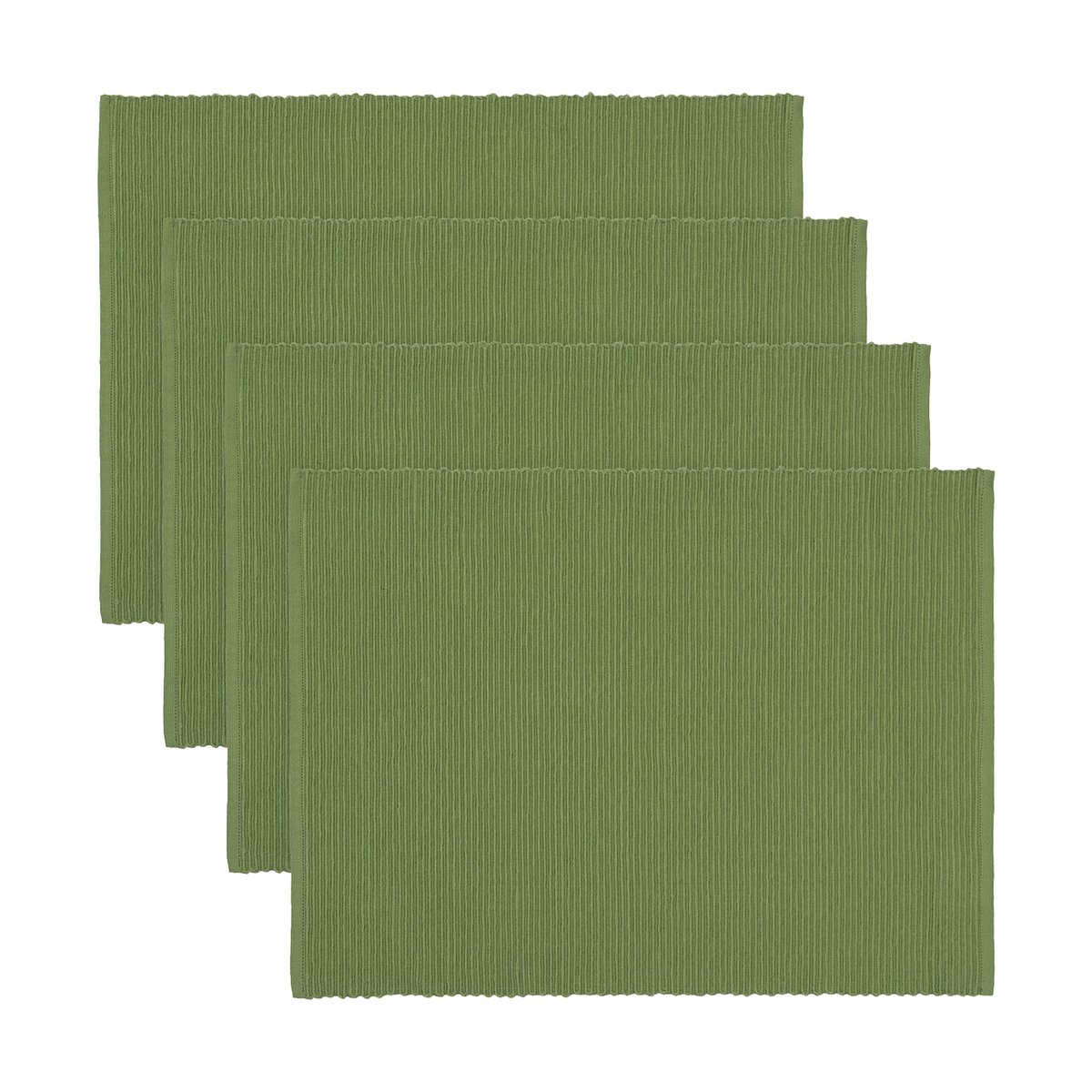 Linum Uni Tischset 35x46 cm 4er-Pack Moosgrün