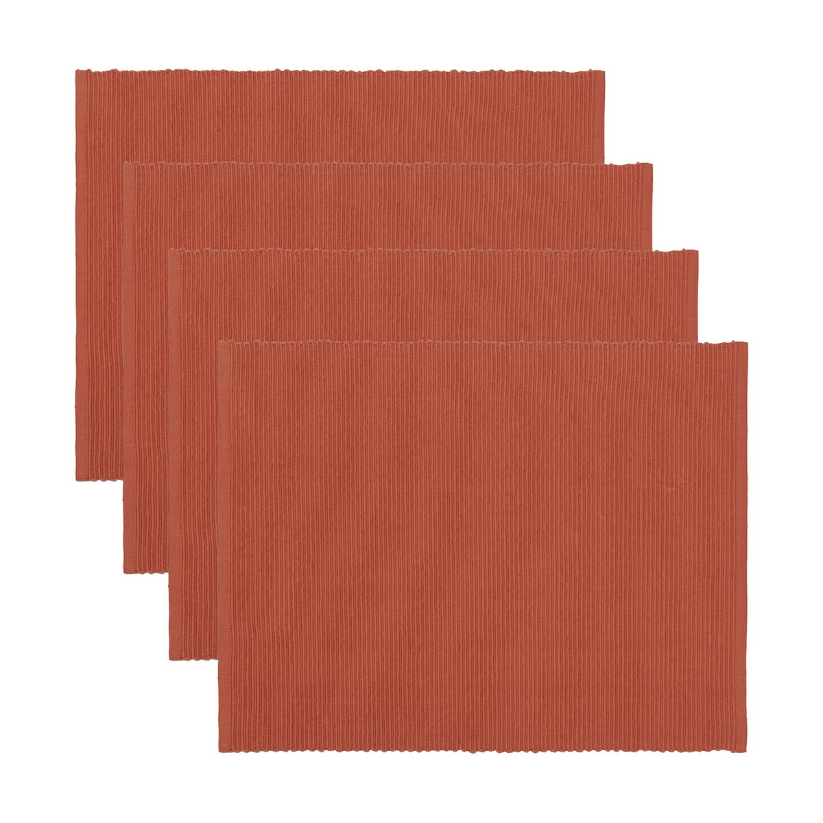 Linum Uni Tischset 35x46 cm 4er-Pack Rostorange
