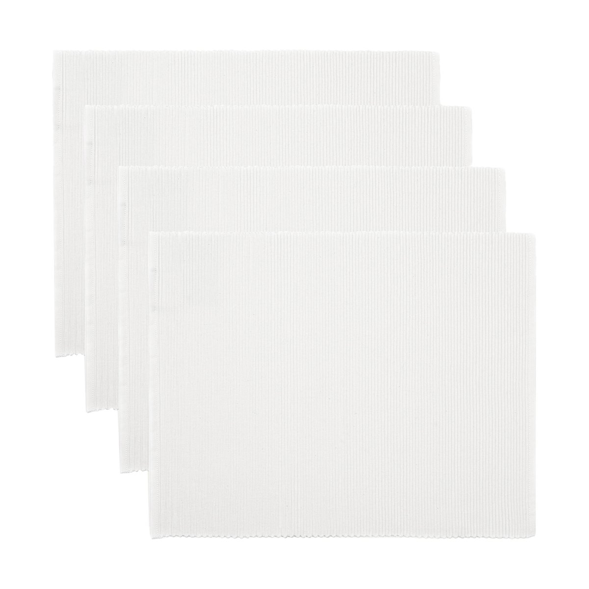 Linum Uni Tischset 35x46 cm 4er-Pack Weiß