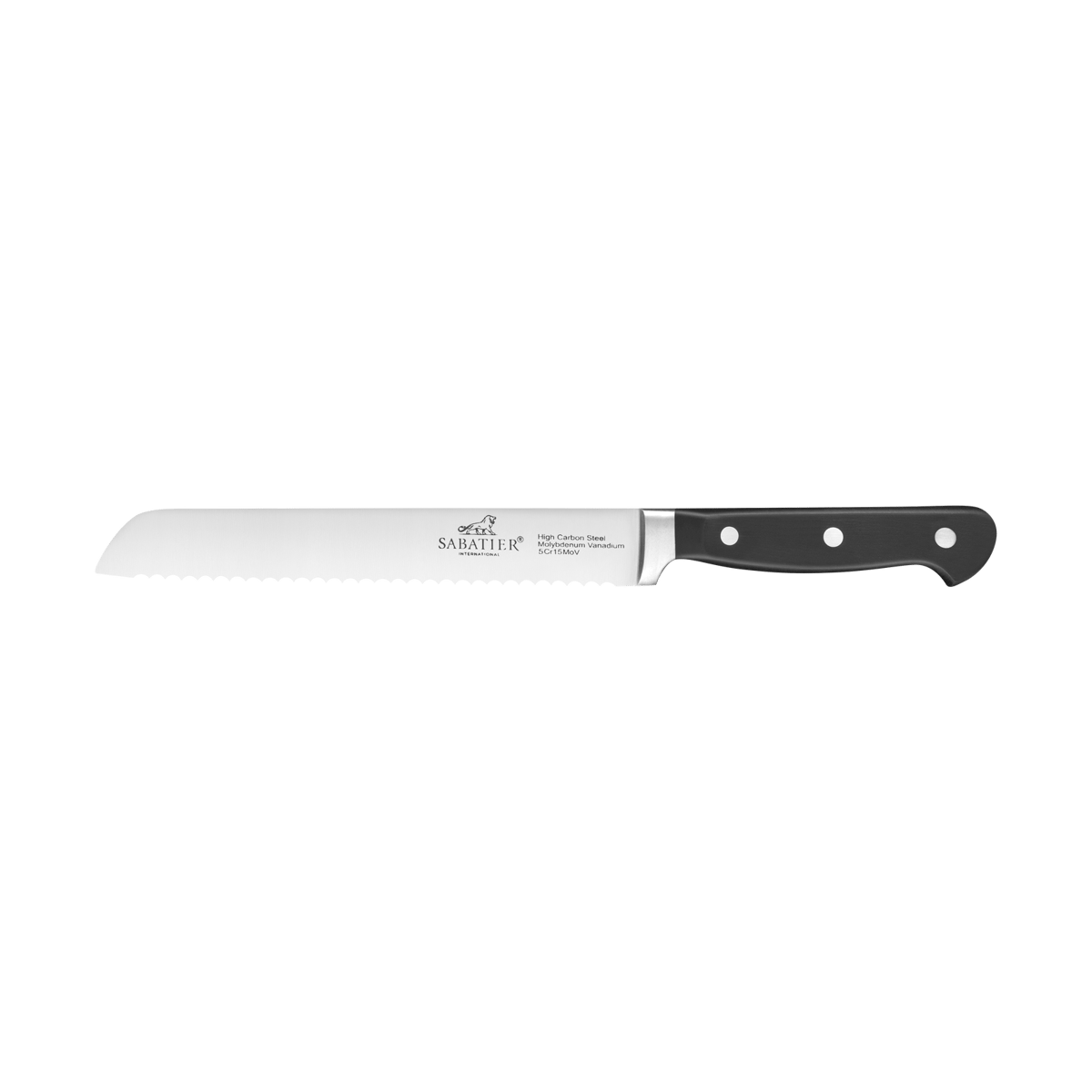 Lion Sabatier Pluton Brotmesser 20 cm Stahl-schwarz