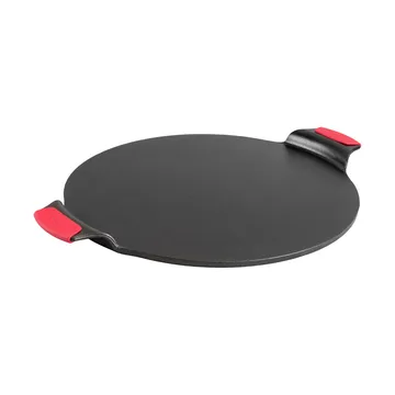 Pizzastein mit Silikongriffen - Ø38 cm - Lodge