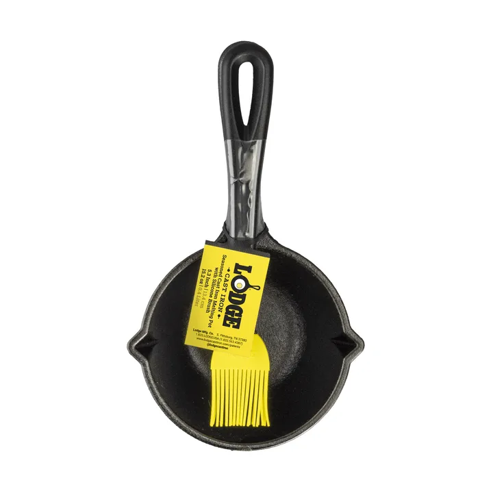 Saucentopf mit Silikonpinsel - Gusseisen, 23 cm - Lodge