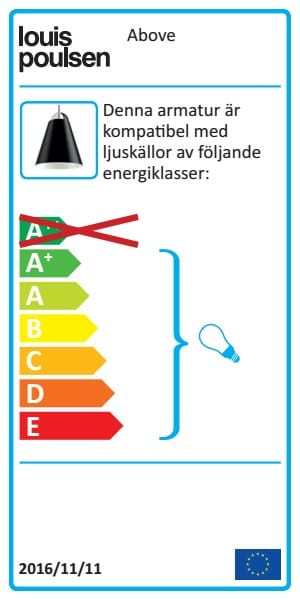 Above Pendelleuchte Ø25cm - Schwarz - Louis Poulsen