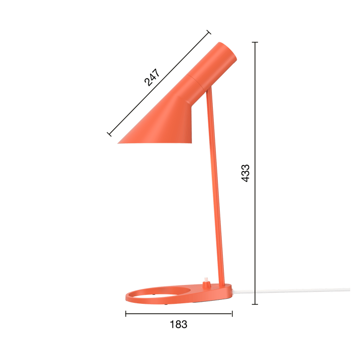 AJ MINI Tischleuchte - Electric orange - Louis Poulsen