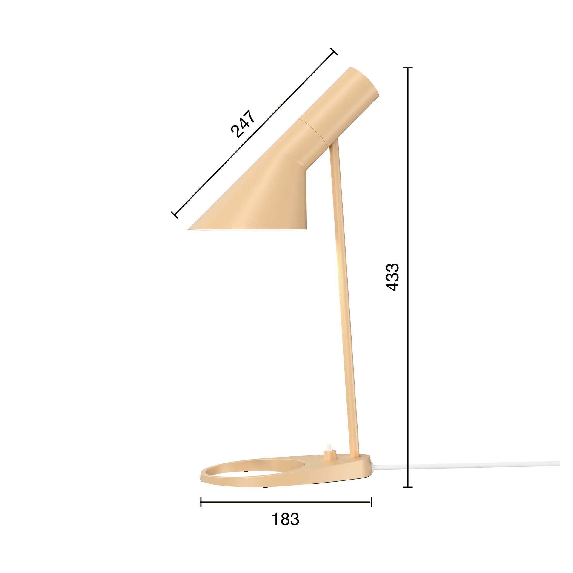 AJ MINI Tischleuchte, Warm sand Louis Poulsen