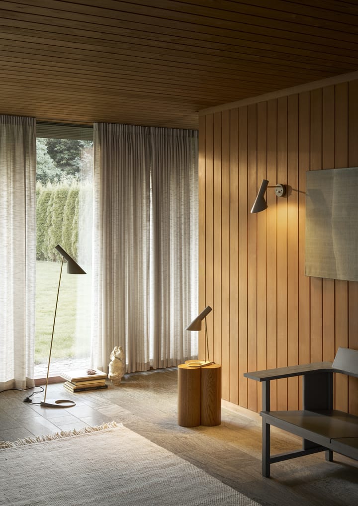 AJ Stehleuchte, Brass-warm grey Louis Poulsen