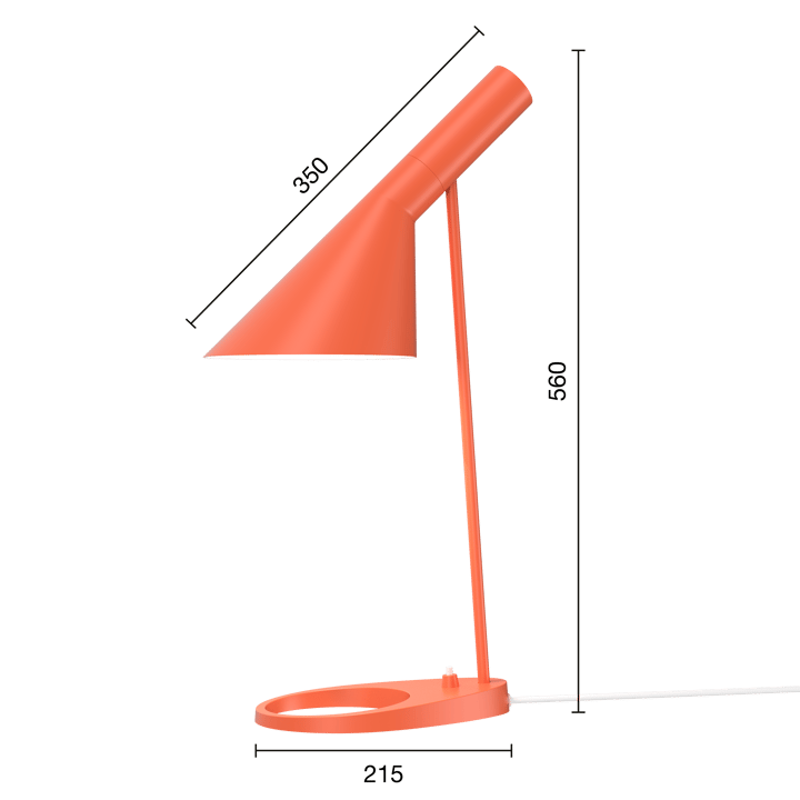 AJ Tischleuchte - Electric orange - Louis Poulsen