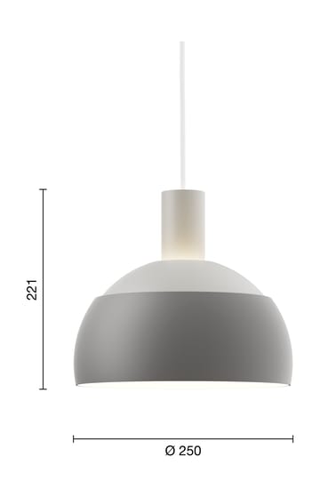 FJ Elements Pendelleuchte Ø25 cm - Original grey - Louis Poulsen