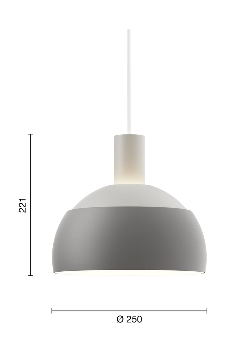 FJ Elements Pendelleuchte Ø25 cm, Original grey Louis Poulsen