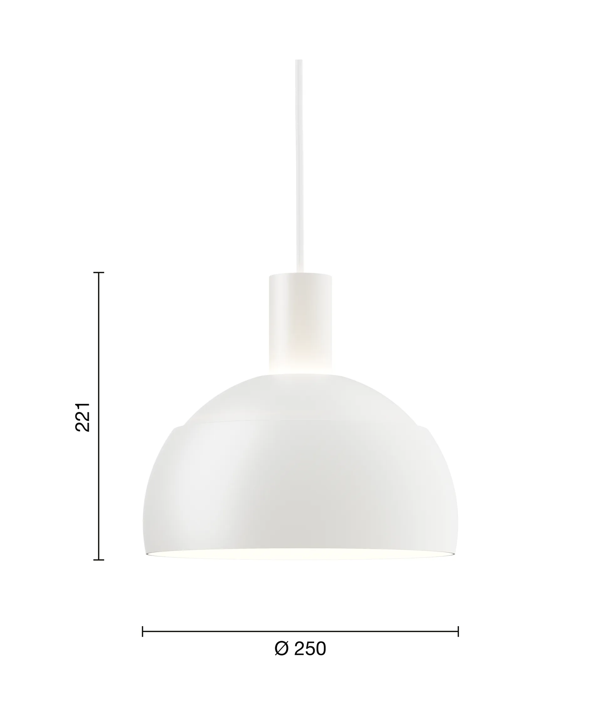 FJ Elements Pendelleuchte Ø25 cm, White Louis Poulsen