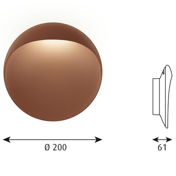 Flindt Wandleuchte Ø20cm - Cortenstahl - Louis Poulsen