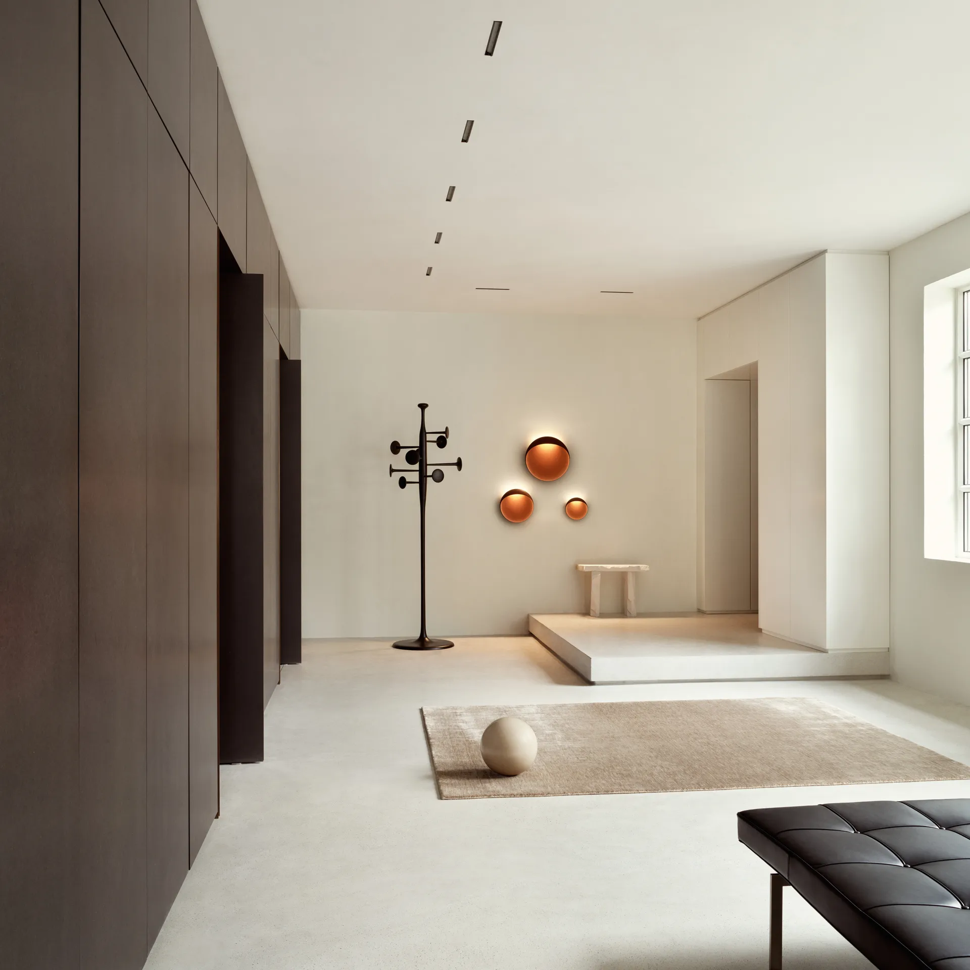 Flindt Wandleuchte Ø20cm, Cortenstahl Louis Poulsen