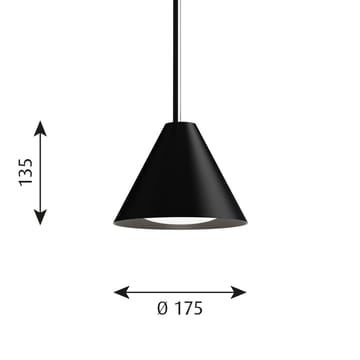 Keglen Pendelleuchte Ø17,5cm - Schwarz - Louis Poulsen