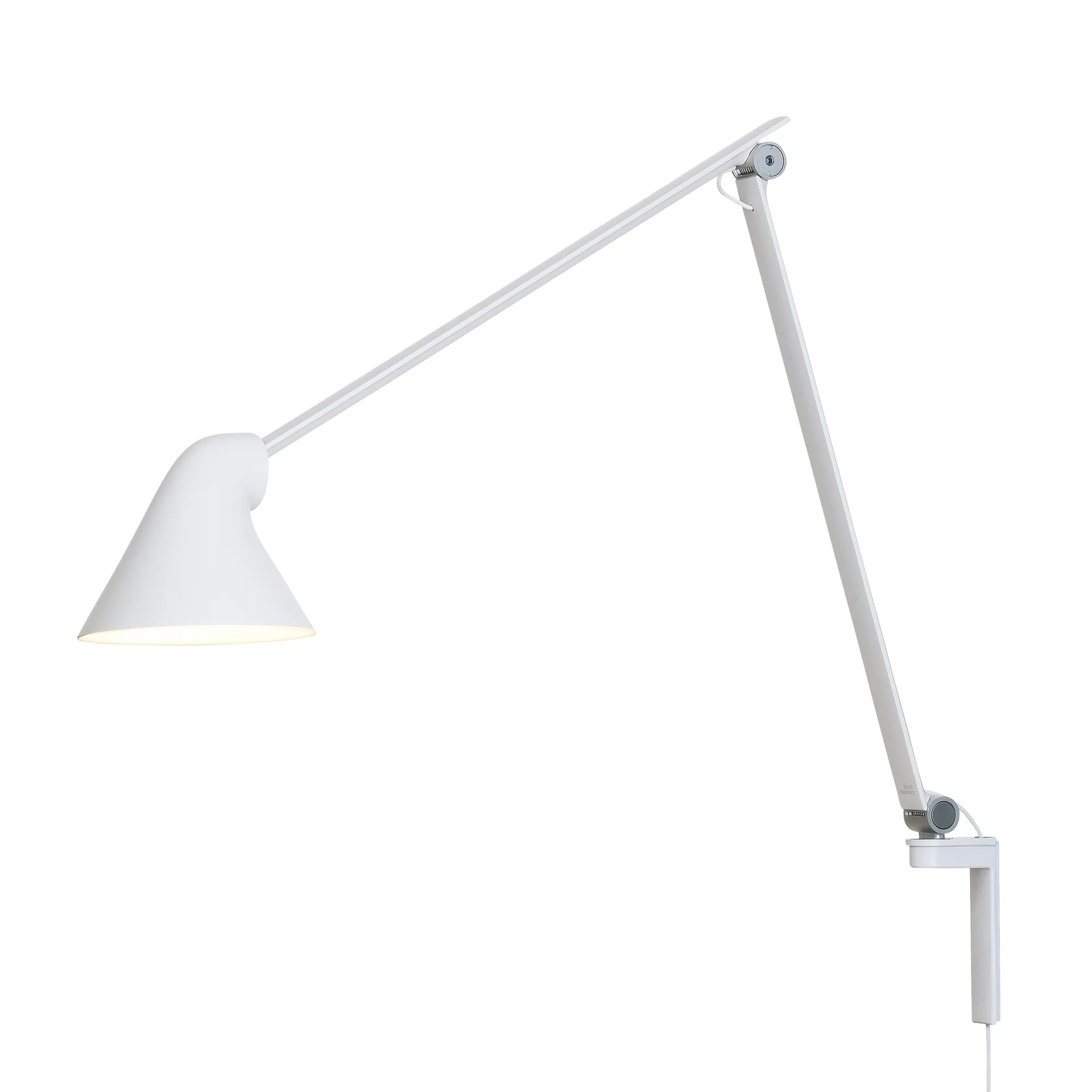 NJP Wandleuchte langer Arm, Weiß Louis Poulsen