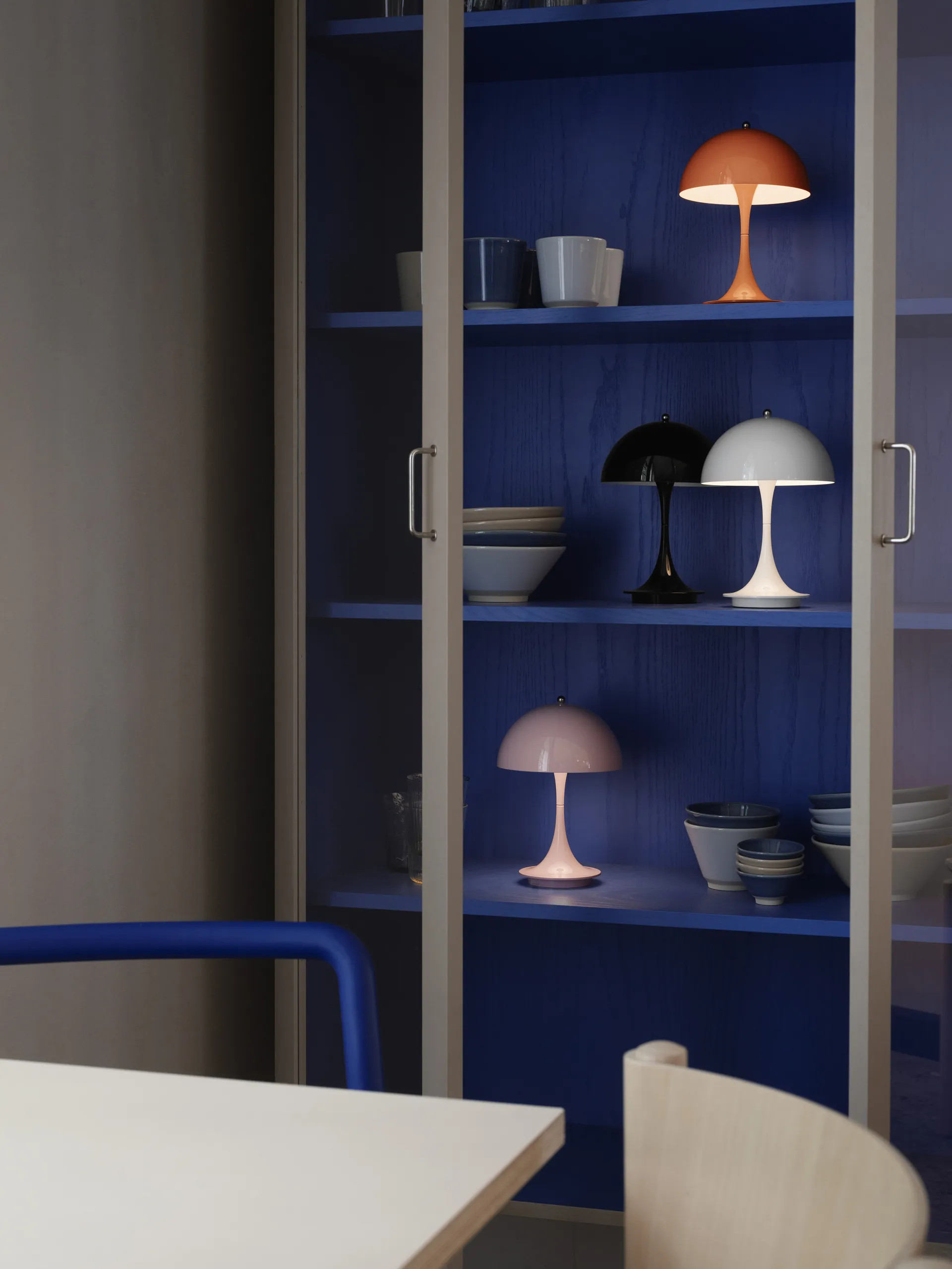 Panthella 160 portable Tischleuchte Metal, Orange Louis Poulsen