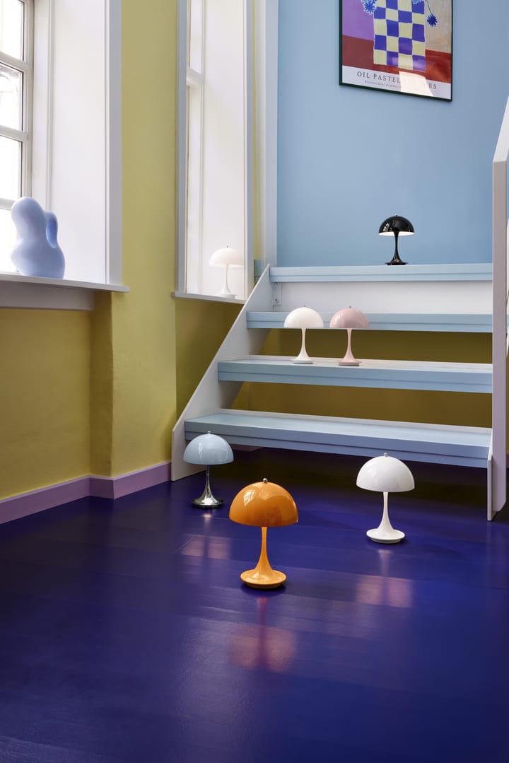 Panthella 160 portable Tischleuchte Metal, Orange Louis Poulsen